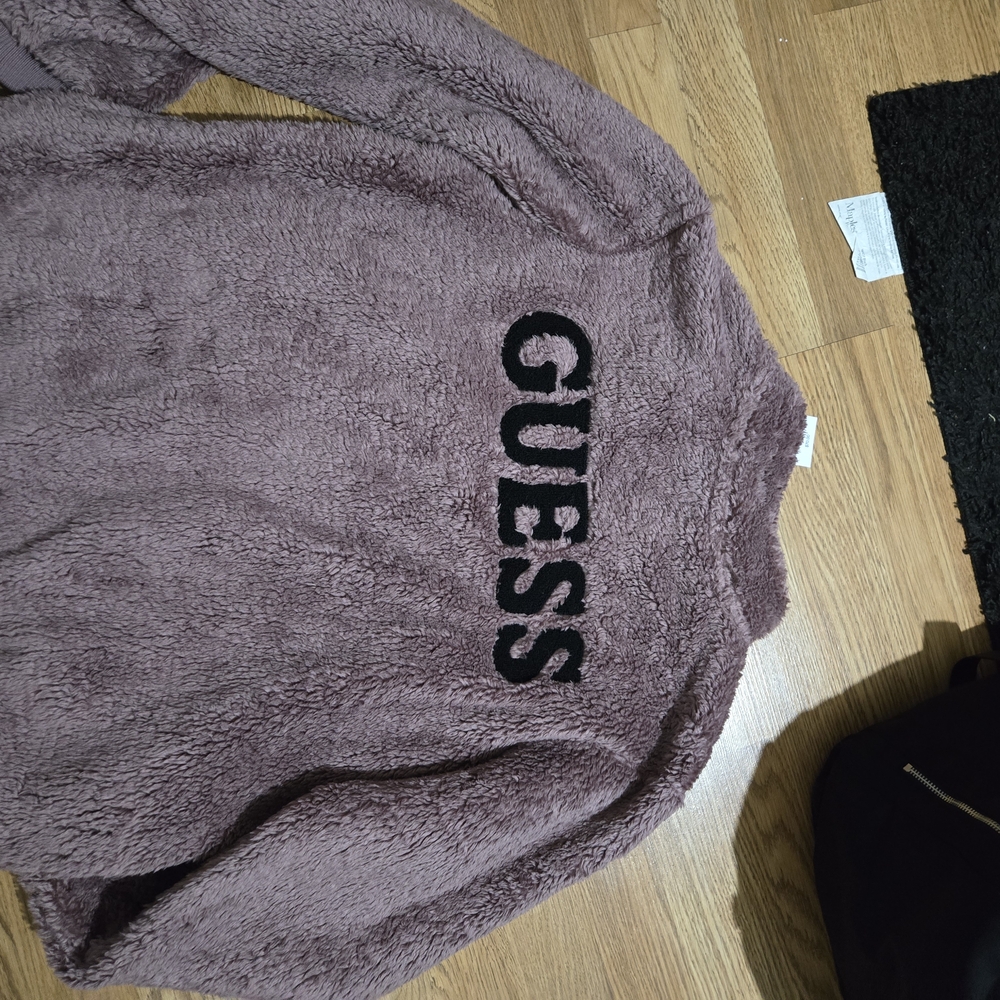 Guess Purple Fleece Jacket